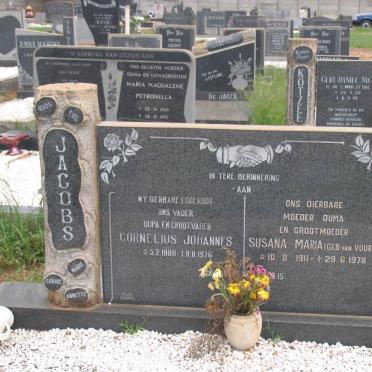 JACOBS Cornelius Johannes 1908-1976 &amp; Susana Maria van VUUREN 1911-1978