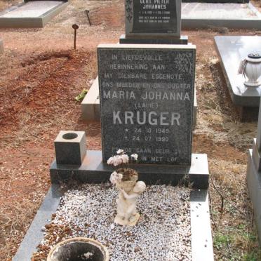 KRUGER Maria Johanna 1949-1990