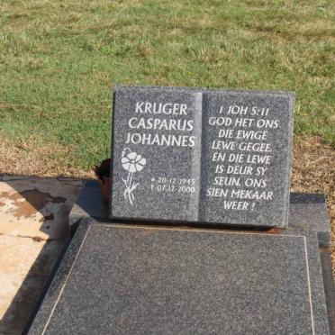 KRUGER Casparus Johannes 1945-2000