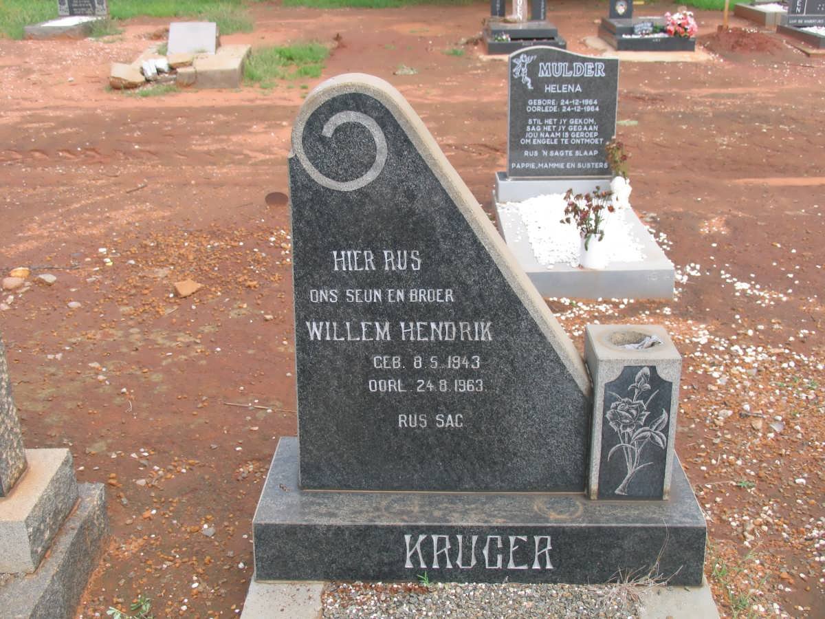 KRUGER Willem Hendrik 1943-1963