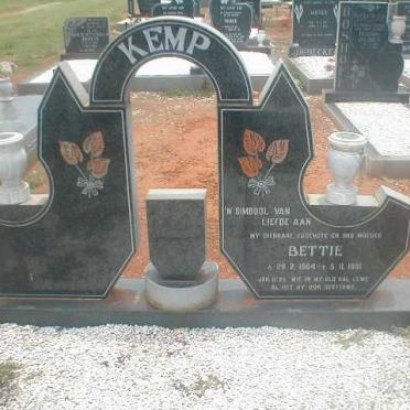 KEMP Bettie 1964-1991
