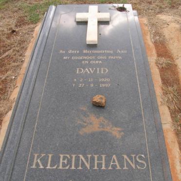 KLEINHANS David 1920-1997