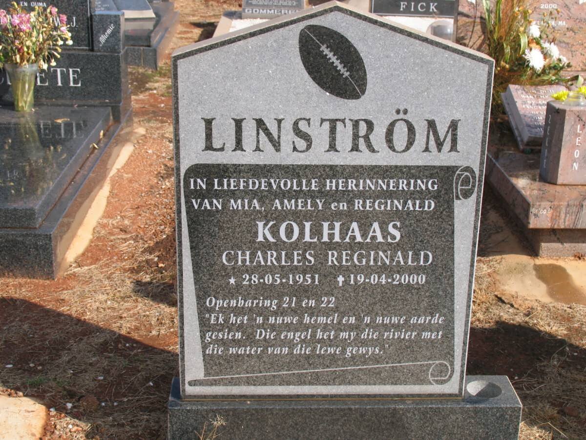 LINSTROM Kolhaas Charles Reginald 1951-2000