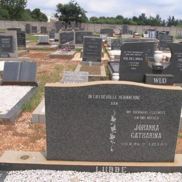 LUBBE Johanna Catharina 1931-1973