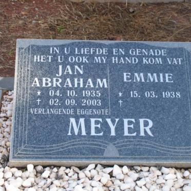 MEYER Jan Abraham 1935-2003 &amp; Emmie 1938-