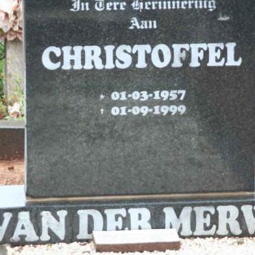 MERWE Christoffel, van der 1957-1999