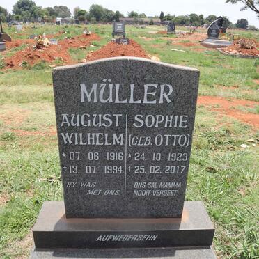 MULLER August Wilhelm 1916-1994 & Sophie OTTO 1923-2017