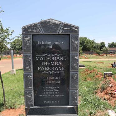 MATSOBANE Themba Rabekane 1958-2020