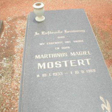 MOSTERT Marthinus Magiel 1933-1989