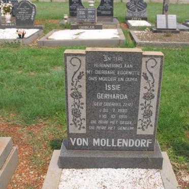 MOLLENDORF Issie Gerharda, von nee OBERHOLZER 1930-1981