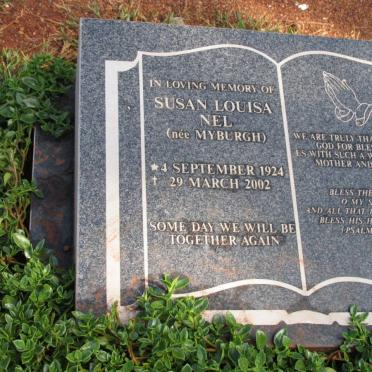 NEL Susan Louisa nee MYBURGH 1924-2002