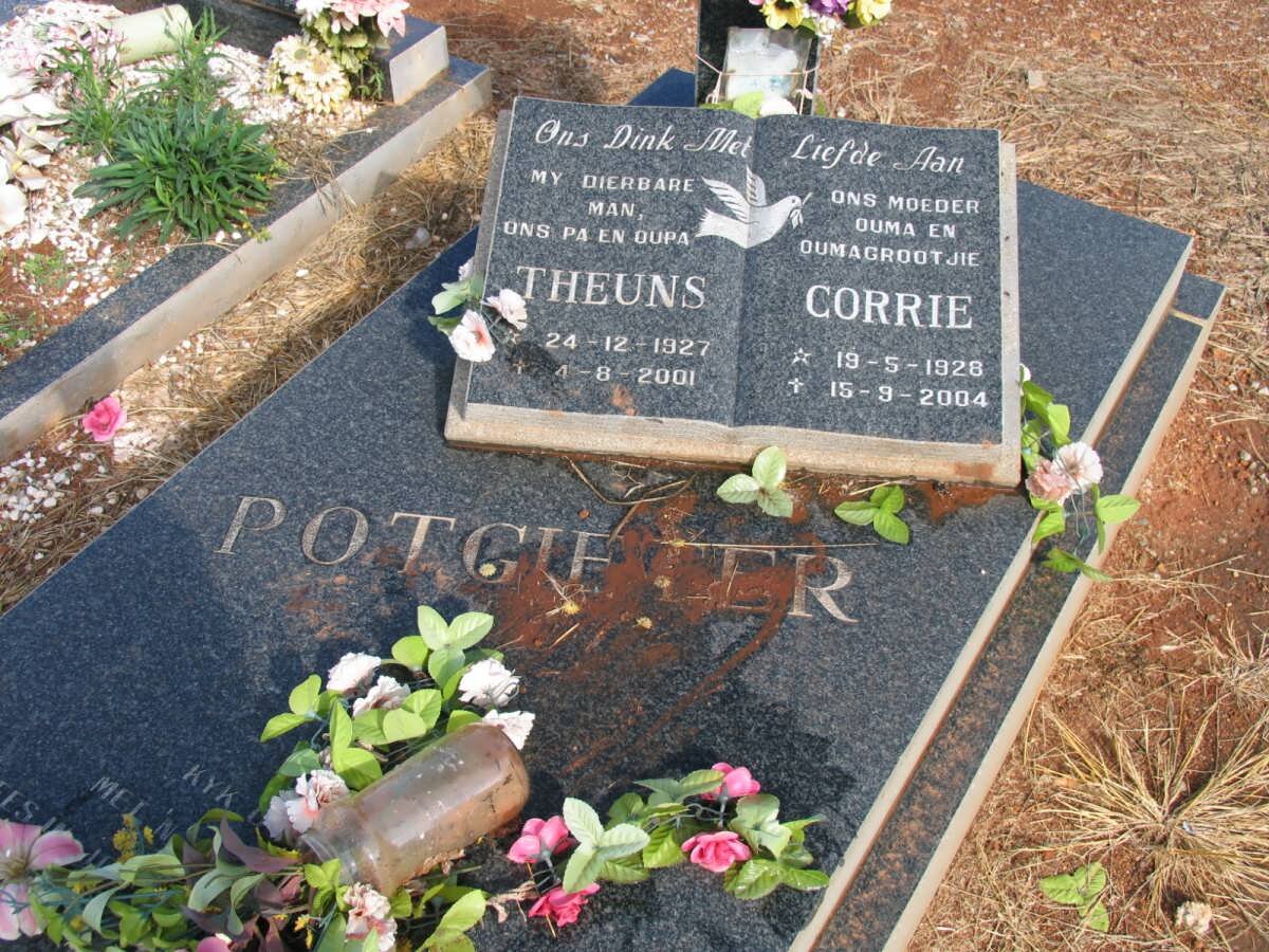 POTGIETER Theuns 1927-2001 &amp; Corrie 1928-2004