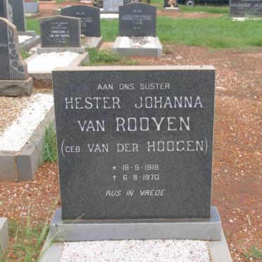 ROOYEN Hester Johanna, van nee van der HOOGEN 1918-1970