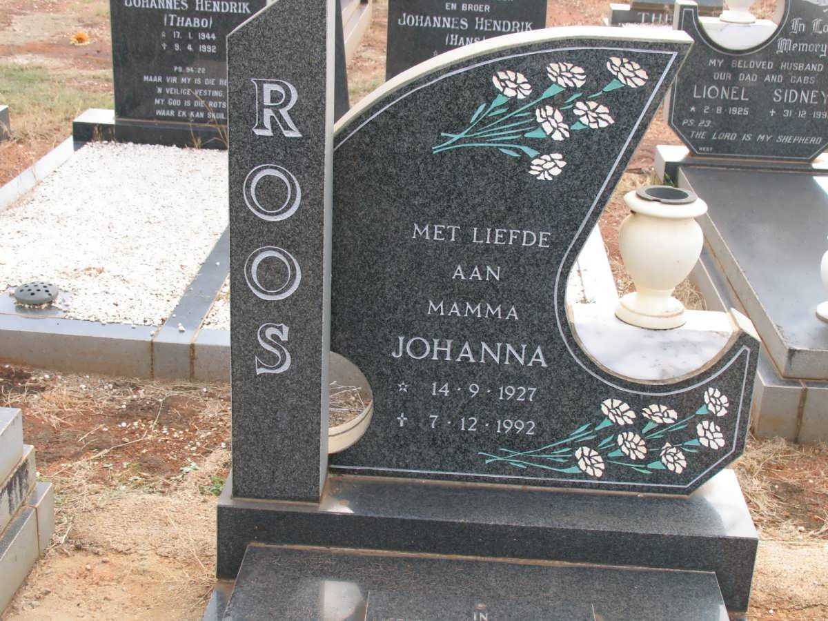 ROOS Johanna 1927-1992