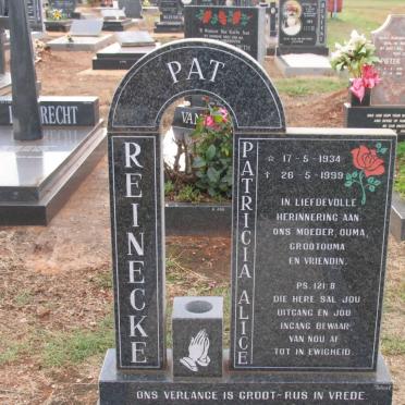 REINECKE Patricia Alice 1934-1999