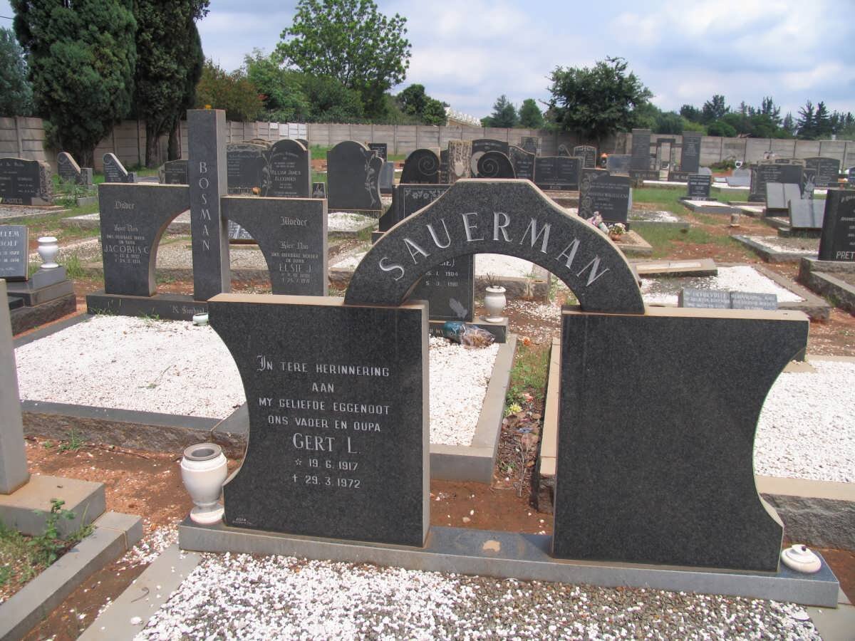 SAUERMAN Gert L. 1917-1972