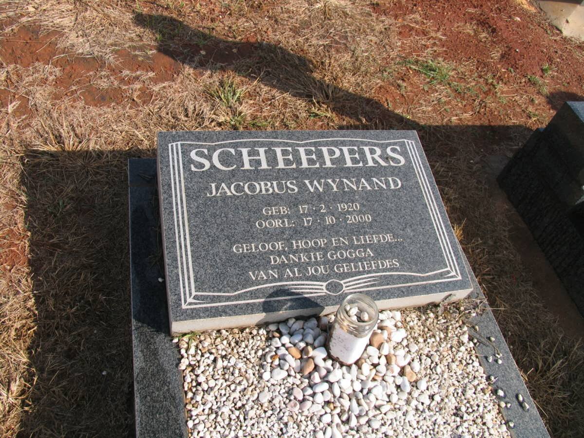 SCHEEPERS Jacobus Wynand 1920-2000