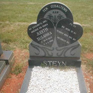 STEYN Judith Susarra 1943-1980