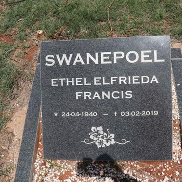 SWANEPOEL Ethel Elfrieda Francis 1940-2019