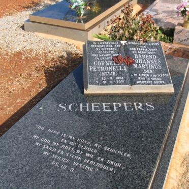 SCHEEPERS Barend Johannes Martinus 1920-2005 &amp; Cornelia Petronella 1924-2001