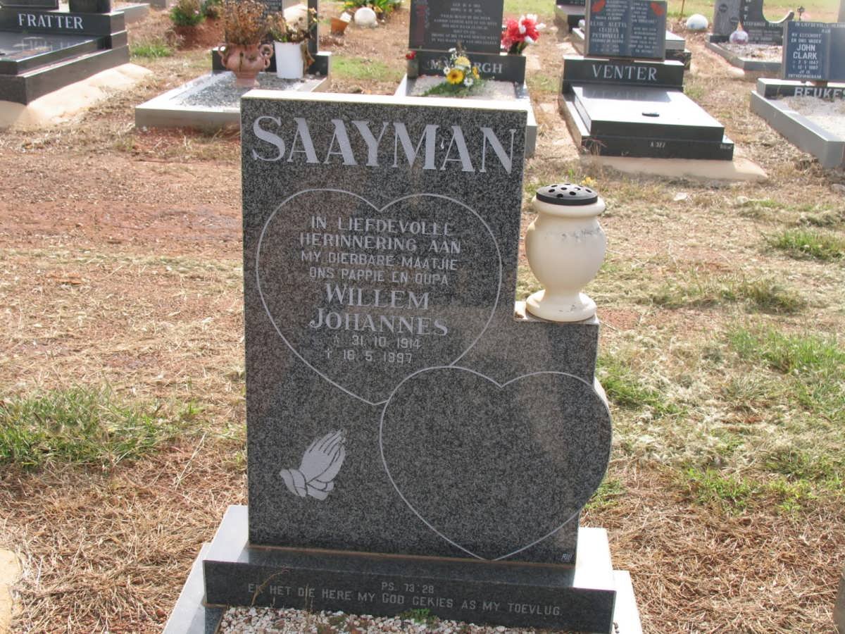SAAYMAN Willem Johannes 1914-1997