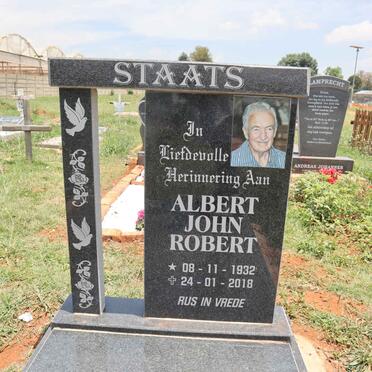 STAATS Albert John Robert 1932-2018