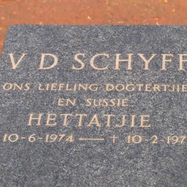 SCHYFF Hettatjie, v.d. 1974-1975