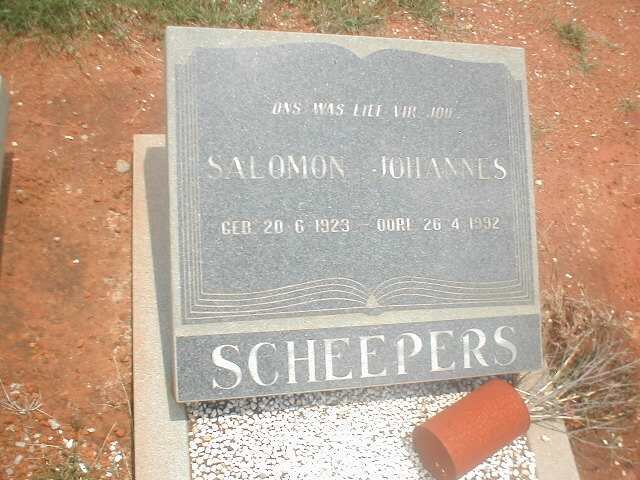 SCHEEPERS Salomon Johannes 1923-1992