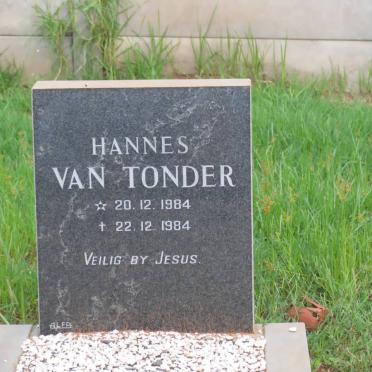 TONDER Hannes, van 1984-1984