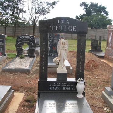 TEITGE Johanna Hendrina 1917-1996