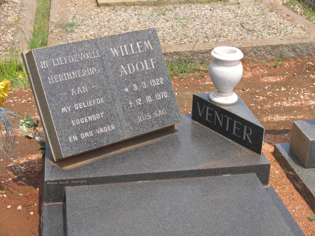 VENTER Willem Adolf 1922-1970