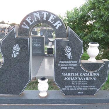 VENTER Martha Catarina Johanna 1940-2009