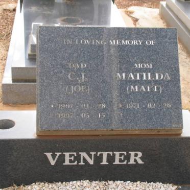 VENTER C.J. 1967-1997 &amp; Matilda 1971-