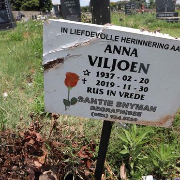 VILJOEN Anna 1937-2019