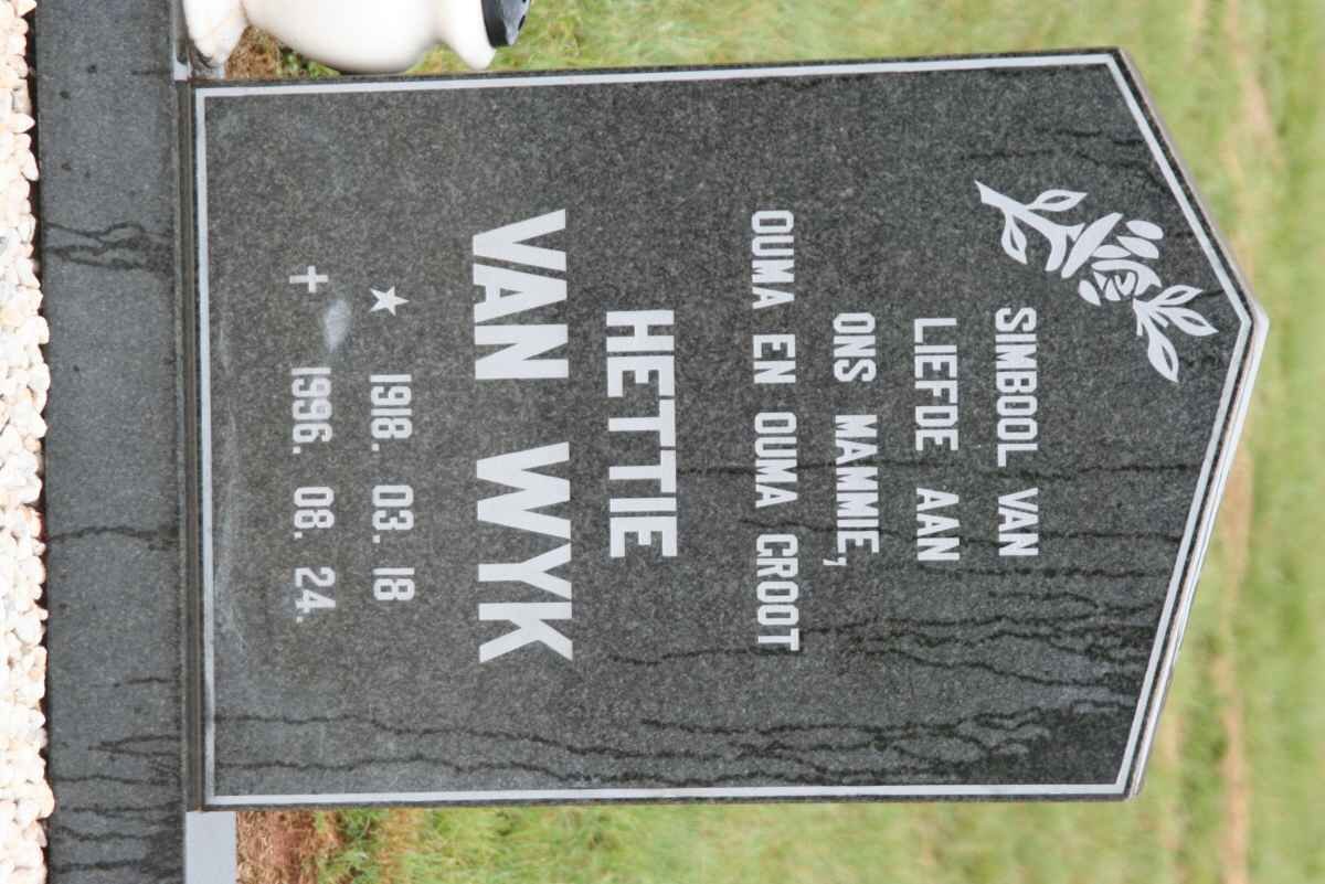 1WYK Hettie, van 1918-1996