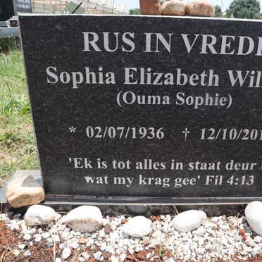 WILKENS Sophia Elizabeth 1936-2017