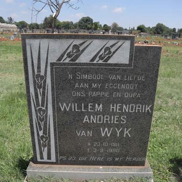 WYK Willem Hendrik Andries, van 1911-1980