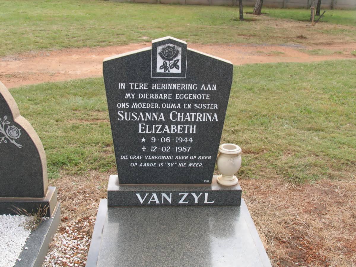 ZYL Susanna Chatrina Elizabeth, van 1944-1987