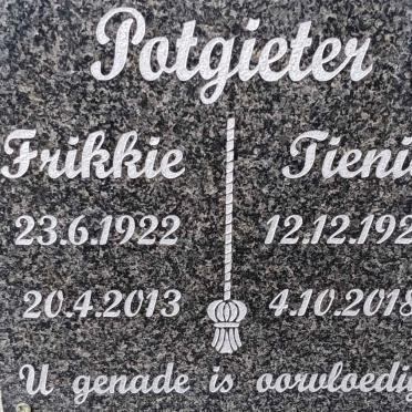 POTGIETER Frikkie 1922-2013 & Tienie 1929-2018