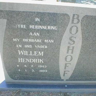 BOSHOFF Willem Hendrik 1943-1983
