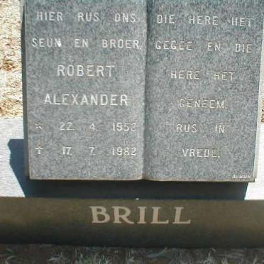 BRILL Robert Alexander 1952-1982