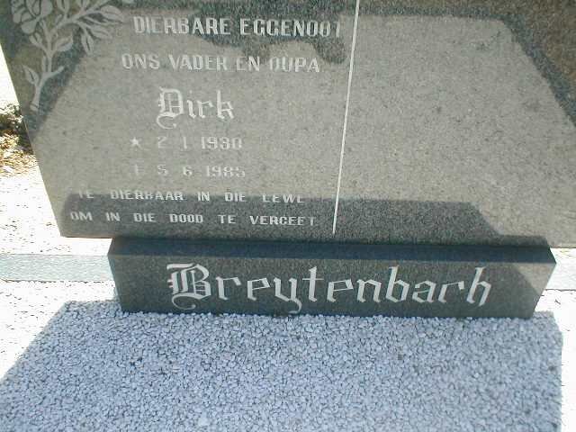 BREYTENBACH Dirk 1930-1985