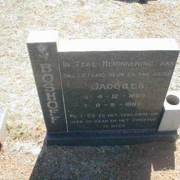 BOSHOFF Jacques 1965-1987