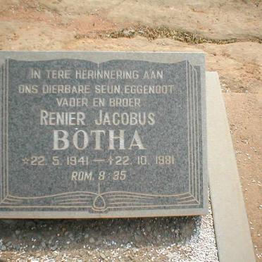 BOTHA  Renier Jacobus 1941-1981
