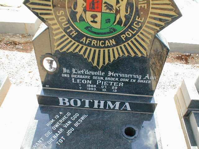 BOTHMA Leon Pieter 1968-1993