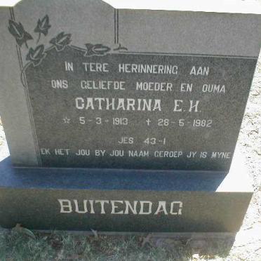 BUITENDAG Catharina E.H. 1913-1982