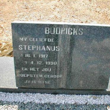 BUDRICKS  Stephanus 1917-1990