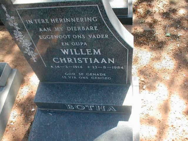 BOTHA Willem Christiaan 1914-1984