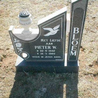 BLOEM Pieter W. 1942-1989