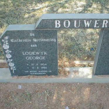 BOUWER Lodewyk George 1934-1986